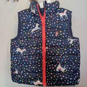 Joules Toddler Flip It Unicorn Vest